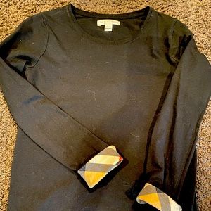 Burberry girls black shirt